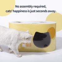 Grande planche à gratter pour chat Offre Spéciale Design de trou de chat incurvé à double couche