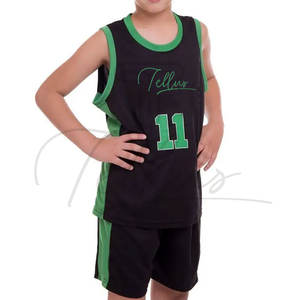 Latest Price High Quality Plus Size Printed <b>Kids</b> <b>Basketball</b> Uniform Breathable Quick Dry Outdoor Sports Wear New Arrivals - Product Image 1