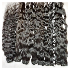 Extensiones de cabello baratas, sin procesar, ondulado natural, indio, humano, virgen, sin procesar, sin enredos, alineadas, la mejor oferta - Product Image 4