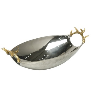 Cuenco de aluminio decorativo para el hogar de estilo Vintage moderno, venta directa de fábrica al por mayor, restaurante para el hogar, boda, Navidad, regalo de Metal de lujo - Product Image 6