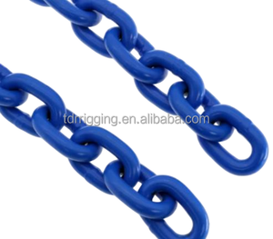 Chaîne forestière en acier allié <span class=keywords><strong>Bohu</strong></span> G100 en gros, haute résistance, structure soudée, revêtement en poudre bleue - Product Image 3