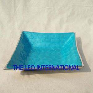 Silver Color Irregular Shape Design Decorative Bowl Aluminum Metal Classic Style Unique Shape Modern Bowl - Product Image 2