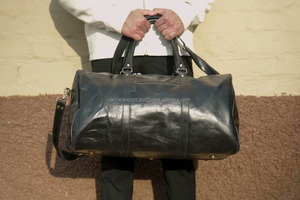 Hot Sale Crunch Leather Luggage <b>Bags</b> Multi Uses Handmade <b>Bag</b> Unisex Travel <b>Bag</b> Big Size Multi Uses Hair on Hide Fur Handbag - Product Image 6