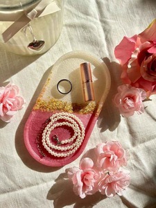 Resin <b>Decorative</b> Tray in Multiple Colors Cosmetic Organizer Home <b>Decor</b> Oval Resin Tray Vanity Tray High Quality - Product Image 3