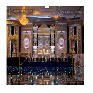 Gran escenario de recepción de bodas Configuración Elegantes decoraciones de boda para celebraciones memorables - Product Image 1