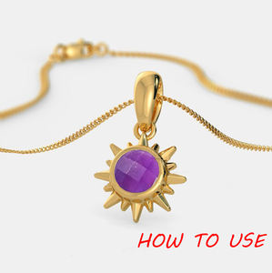 Colgante de Piedra Preciosa Turquesa Fina, Plata de Ley Chapada en Oro, 6 mm, Conjunto de Piedras de Nacimiento, Accesorios para la Creación de Joyas - Product Image 4