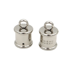 गुणवत्ता उत्कीर्ण ब्रांड नाम लोगो टास्सेल हार्डवेयर फिटिंग एक्सेसरीज के लिए मेटल एंड कैप मेटल एंड कैप - Product Image 1