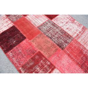 Alfombra turca Vintage moderna, x 8 pies 5,6, lana roja de área grande, respaldo de látex de 10mm de espesor para entrada, 9x12, Patchwork rectangular - Product Image 5
