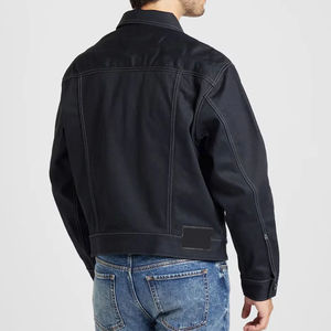 Vestes en jean pour homme en gros, nouvelles vestes en jean en coton de haute qualité, design de logo personnalisé, OEM - Product Image 5