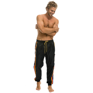 Ensemble de survêtement coupe-vent élégant pour homme, streetwear, uni, imperméable, coupe-vent, ensemble athlétique, veste zippée intégrale, pantalon élastique pour la salle de sport - Product Image 5