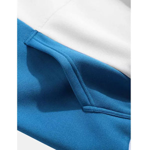 Sudadera con capucha de lana para hombre de 3 tonos, sudadera elegante de estilo deportivo para primavera Otoño, sudaderas cómodas de tamaño 6XL - Product Image 6