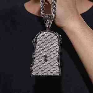 Luxurious 925 Silver Jesus <b>Face</b> Pendant Iced Hip Hop Style Leb Grown Diamond Fine Jewelry pendant & Charm Pendant - Product Image 5