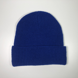 Gorro Unisex de Acrílico Azul Sólido, Tejido por Computadora, Gorro Casual de Invierno, Talla Adulto 56-58CM - Product Image 6