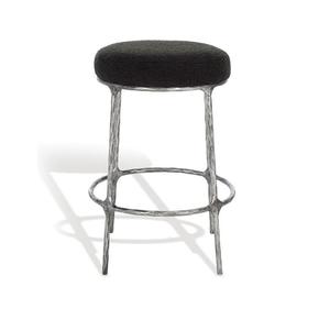 Tabouret de bar Ottoamn de meilleure qualité Dersin antique avec dessus en velours Geay Mini tabouret de meilleure qualité disponible - Product Image 4
