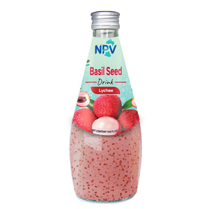 Bebida de semilla de albahaca con sabor a Granada, botella de vidrio de 290 ml, Etiqueta Privada, muestra gratis, diseño gratis - Product Image 4