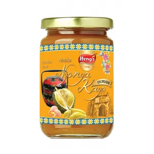 Heng's Kaya Durian Spread for Bread Biscuits Tea Breakfast 420g Made in Malaysia Coconut Flavour Jam