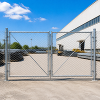 Clôture de sécurité pour chantier de construction et terrain de sport, facilement assemblable, galvanisée à chaud + revêtement PVC, calibre 11, robuste et écologique