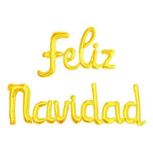 Set de Globos Metálicos con Letrero de Feliz Navidad - Colores Surtidos - Product Image 3