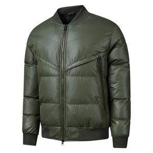 Veste décontractée rembourrée en coton épais à col montant pour homme - Product Image 3