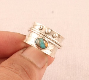 Spiny Oyster <b>Ring</b> Oyster Copper Turquoise <b>Ring</b> <b>925</b> Sterling <b>Silver</b> Gemstone <b>Ring</b> Valentine day Gift Gift For Her - Product Image 2