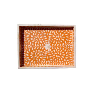Premium Pure MOP Inlay Serving <b>Tray</b> Dinning <b>Table</b> Decorative Serving <b>Tray</b> for Home Hotel and Restaurant Customized MOP <b>Trays</b> - Product Image 2