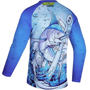 2025 haute qualité Anti-uv séchage rapide à manches longues vêtements de pêche personnalisé sublimé pêche Jersey chemises - Product Image 2