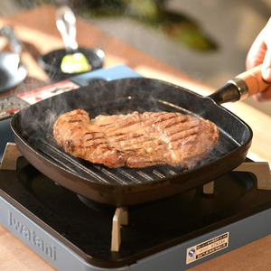 Toxic Chemical Free 22cm Cast Iron Kitchen Steak square <strong>Frying</strong> <strong>Pan</strong> <strong>Grill</strong> <strong>Pan</strong> Skillet Cast Ieon Cookware Weighed in 1.85kg - Product Image 6