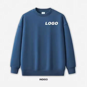 เสื้อสเวตเตอร์ฤดูใบไม้ร่วงของเด็กผู้หญิงทรงหลวมโอเวอร์ไซส์ปักลายด้านหน้ากันหด350gsm ตามสั่งสำหรับฤดูหนาว - Product Image 1