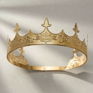 มงกุฎโลหะประดับตกแต่งโต๊ะคริสต์มาสทำมือตั้งโต๊ะของขวัญสุดหรู - Product Image 1