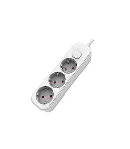 Presa multipla 3T con interruttore e cavo da 1,5 m. Bianco (F-Bright 1001711) - Product Image 1