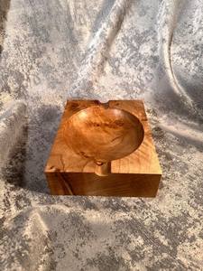 Cendrier en bois artisanal de designer |   Cendrier en bois massif naturel de qualité supérieure, durable, écologique, pour cigarettes et cigares - Product Image 3