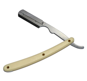 Salon professionnel barbier rasoir droit en acier inoxydable coupe gorge longue poignée rasage rasoir manuel Salon de coiffure - Product Image 1