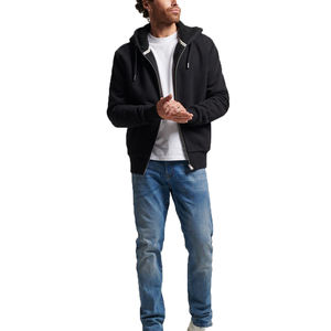 Sweat à capuche en polaire chaud d'hiver unisexe avec logo personnalisé, veste zippée de haute qualité, manteau à capuche doublé, logo personnalisable, imperméable - Product Image 6