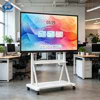 Pantalla Plana Interactiva Inteligente ZDHQ de 65 Pulgadas, Pizarra Digital con Sistema Android para Aulas Escolares, Oficinas y Reuniones