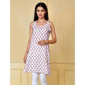 <b>White</b> Printed Rayon Cotton Sleeveless <b>Tank</b> <b>Top</b> for Women Breathable Knitted <b>Crop</b> <b>Top</b> with Halter Collar One Size Custom Logo - Product Image 1