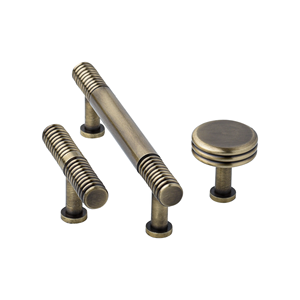 Solid Brass <b>Antique</b> Textured Drawer Pulls and Knobs T-Bar Round Drawer Handles by MUGHALCRAFTS - Product Image 1
