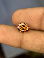 Pierre précieuse ovale facettée en zircon naturel pour la fabrication de bijoux