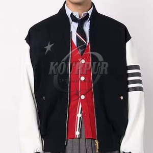 Ropa de calle para hombre 2025, chaqueta universitaria acolchada, cómoda, con cuello levantado, ropa de abrigo informal a la moda con elegancia moderna - Product Image 2