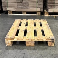 Palettes en bois Euro EPAL conformes aux normes européennes, toutes tailles et modèles, charge dynamique 2,0T, entrée 4 directions, 18,5 kg, France, pour la logistique d'entrepôt