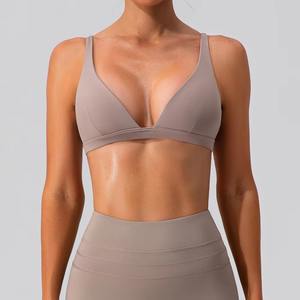 Soutien-gorge de sport pour femmes en gros personnalisé, col en V croisé, dos creux, respirant, pour la course à pied, la salle de sport, l'exercice - Product Image 6