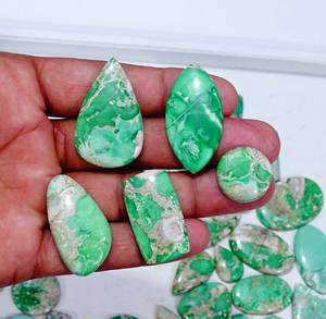 Pierre précieuse variscite australienne naturelle de haute qualité Cabochon en vrac au prix de gros meilleures pierres semi - Product Image 5