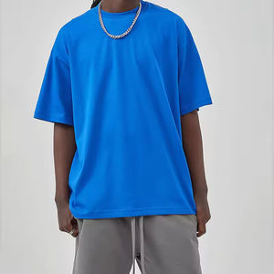 Surdimensionné 100% coton fait sur mesure hommes T-Shirt plaine Boxy décontracté hommes T-shirts hommes solides t-shirts - Product Image 5