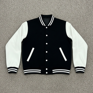 Customized 100% Wool Canvas Baseball Men's Winter Varsity Jacket with Custom Embroidered Front Logo High Quality Casual Wear - Product Image 4