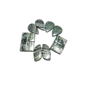 Cabujón de cristal de jaspe de cebra blanca de piedra natural, piedra preciosa suelta de forma mixta para curar todas las formas, piedra preciosa suelta - Product Image 5