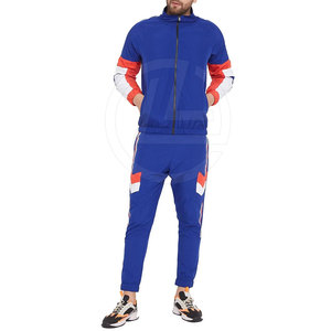 Conjunto de chándal de nailon para hombre con chaqueta a prueba de viento y pantalones de correr para entrenamiento al aire libre, chándal de nailon ligero para hombre - Product Image 2