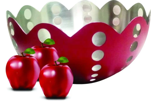 Frutero de Metal cortado con láser de la mejor calidad, accesorios de cocina de acero inoxidable, cuenco para servir catering - Product Image 2