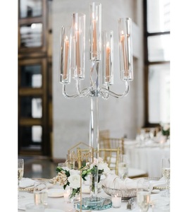 Bougeoir en verre design Offre Spéciale bougeoirs en verre de couleur cristal pour la célébration de mariage ou les centres de table de Noël - Product Image 6