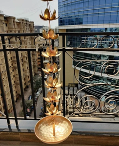 Diferentes temas Shine Diya Shape Flower Decorativo Urli Bowl para el hogar Diwali Artículos de decoración - Product Image 2