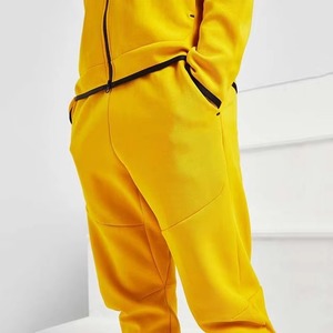Ensembles de survêtements d'hiver unisexes personnalisés OEM, en molleton épais, à capuche, couleur unie, design 2-en-1, séchage rapide, respirant - Product Image 2