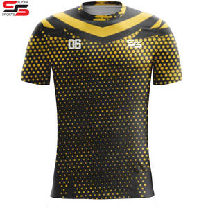 Camiseta de fútbol con estampado de sublimación, kits de camiseta de fútbol transpirable personalizados, uniformes de equipo escolar, Kit de ropa de equipo de fútbol - Product Image 5
